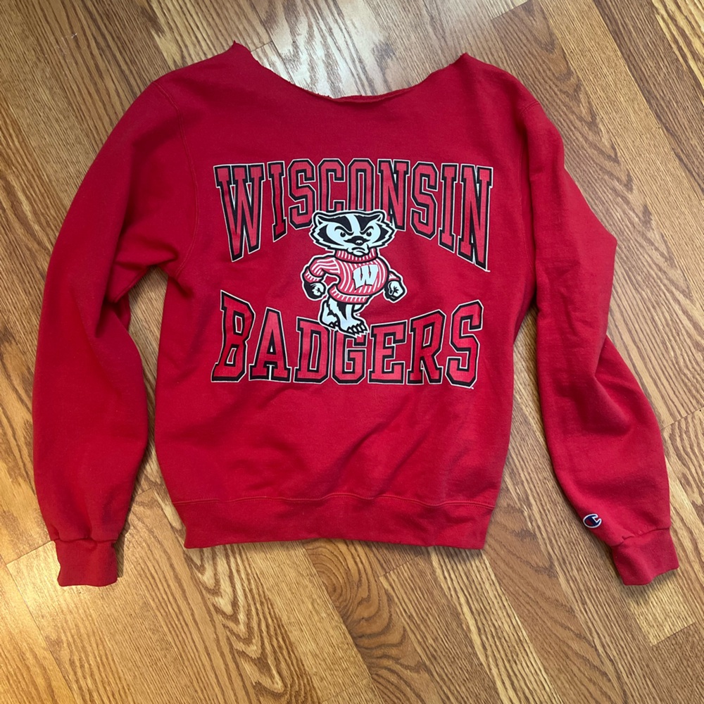 Champion Women's Red Wisconsin Badgers Hoodie